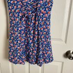 Band of Gypsies Blue Floral Button Down with pockets Dress Size medium Photo 8