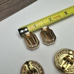 Rhinestone Gold Tone Clip On Blue / Clear Mix For Party Earrings Lot Of 2 Photo 8