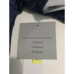 Natori N Power Size Small Shirt Athleisure Heather Blue V Neck Short Sleeve NEW Photo 9