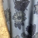 Vtg Ship n Shore Maxi Dress Blue Floral Paisley Border Size Large‎ Made in USA Photo 6