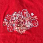 Harley Davidson Floral Baby TShirt Red Size Large Photo 0