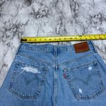 Levi's Levi’s button fly high rise vintage 90s Y2K distressed denim jean shorts size 27 Photo 7