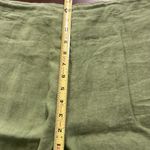 Bryn Walker Bryan Walker Green Casbah Linen Wide Leg Cropped Pants Size XL Photo 6