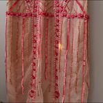 Gianni Bini Pink and orange beaded shift dress with a boho vintage flapper 20s vibe 🔥 Photo 3