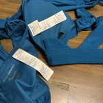 Abercrombie & Fitch  Teal Blue Green Bikini Set Triangle Front Side Tie XS Photo 4