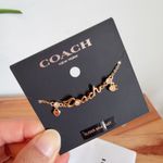 Coach NWT  Script Heart Slider Bracelet Photo 2