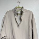 Athleta  Wildwood Heather Forever Fleece 1/4 Zip Sweatshirt Sz L Photo 2