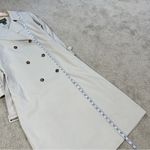 L.L. Bean Women’s Long Trench Coat Classic Double Breasted Belted in Beige SP Gray Size undefined Photo 11