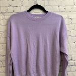 Madewell  Cashmere Purple Relaxed Crewneck Sweater Women's Small Soft Basics Photo 1