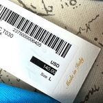 Socapri Tank Top 100% Flax Mediterranean Blue Made in Italy L Size L Photo 13