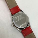 USPS women’s watch love USA silver tone 32mm quartz red tone leather running Photo 5