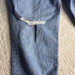 Madewell The Curvy Perfect Vintage Jean Distressed Light Blue Boyfriend Fit Photo 5