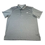 Adidas  Classic Gray‎ Performance Polo Shirt Athletic Golf Tennis Sport Casual Photo 0
