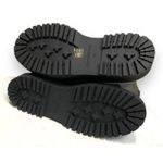 Good American  Black Faux Leather Chelsea Lug Sole Pull On Combat Boots 11 NEW Photo 8