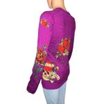 Ed Hardy Rhinestone Hearts And Skull V Neck Sweater Photo 2