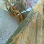 NWOT Finer Boutique Brand Prairie Floral Voile 2pc Shift Dress $125 M Yellow Size M Photo 7