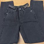 Kendall + Kylie NWT  Eco Black Strappy Stud Dad Jeans Photo 1