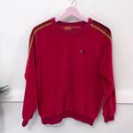 Aviator Nation Classic Velvet Relaxed Sweatshirt Red Size S Photo 1