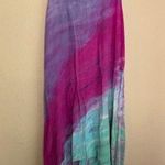 Hard Tail Forever Pink Purple Tie Dye Ombré Asymmetrical Maxi Tank Dress M Size M Photo 0