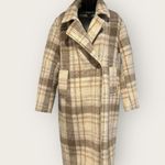 Wish The Label Natrual Plaid Empire Coat Size Large Photo 5
