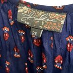 J Gee Free People inspired Blue Paisley Print Boho Dress Size 2X Photo 11