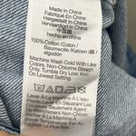 Madewell  Denim Puff-Sleeve Mini Dress Size 6 Dawnshire Wash Cotton Blue Button Photo 8