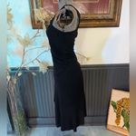 Diane Von Furstenberg  Asymmetric Side Ruched Little Black Dress ~ Size 6 🧡🍄 Photo 2