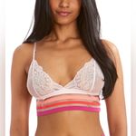 Hanky Panky  Sunset Stripe Modern Bralette Rosy Peach Medium NWOT Photo 0