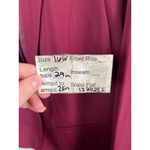 Kasper  Plus Size 16W Burgundy Career Business One-Button Blazer Photo 8