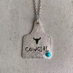 Boutique Western Cowgirl Pendant Turquoise Necklace Photo 0