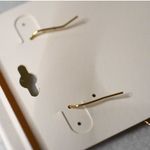 NWT Triple Teardrop 2.5" Textured Gold Tone Metal Dangle Fish Hook Earrings Photo 2