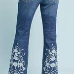 Anthropologie Pilcro Embroidered High Rise Flare Cropped Jeans  Photo 1