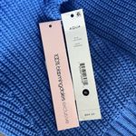 AQUA Bloomingdale's Mia Mock Neck Cropped Sweater in Periwinkle, NWT, Size XL Photo 4