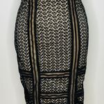 Missguided x Nordstrom Strappy Midi Bodycon Lace Dress- Size US 8 UK 12 Photo 5