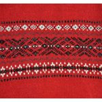 Carolyn Taylor Ladies Red Full Zip Faux Fur Fair Isle Sweater Cardigan Size XL Photo 10