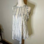 Athleta  light blue & white tie-dye loose fit tank top size S Photo 2