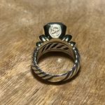 David Yurman 14K and Sterling Silver Two Tone Violet Chalcedony Cable Ring Photo 9