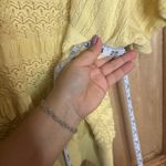 Vintage women’s Light Yellow Lace Knit Top size M Size M Photo 4