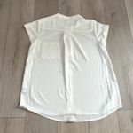 Vera Wang Simply Vera  Women’s White Pleated Popover Sz L Photo 2