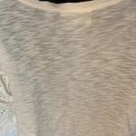 The Impeccable Pig Cream Cropped Lace Arm Accent Top Photo 6