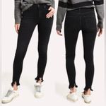 AGOLDE  Los Angeles Black Sophie denim skinny jeans raw hem Photo 1