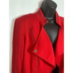 Bianca Nygard Red Crop Blazer Red Size 10 Photo 6