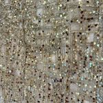 Nasty Gal NWT Gold Check Sequin Mini Skirt Split Holiday Party Photo 3