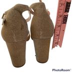 Betsey Johnson Jess Gold Sparkle Sandal Heels size 8.5 Photo 9