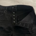 AGOLDE Jaden Clash Distressed ripped denim short Photo 2