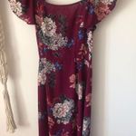 Nordstrom Magenta Floral Wrap Dress Photo 1