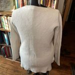 Athleta off white merino wool XS cozy sporty pullover sweater Photo 2