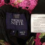 💕MARCHESA NOTTE💕 Sleeveless Embroidered Cocktail Dress ~ Black Floral Print 8 Photo 15