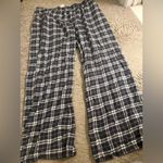 American Eagle Black White Plaid Flannel AE Lounge Pajama Pants - size XL Photo 1