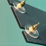 Wedding Prom Formal Gold and Silver Sparkling Rhinestone Dangle Drop Earrings Photo 8